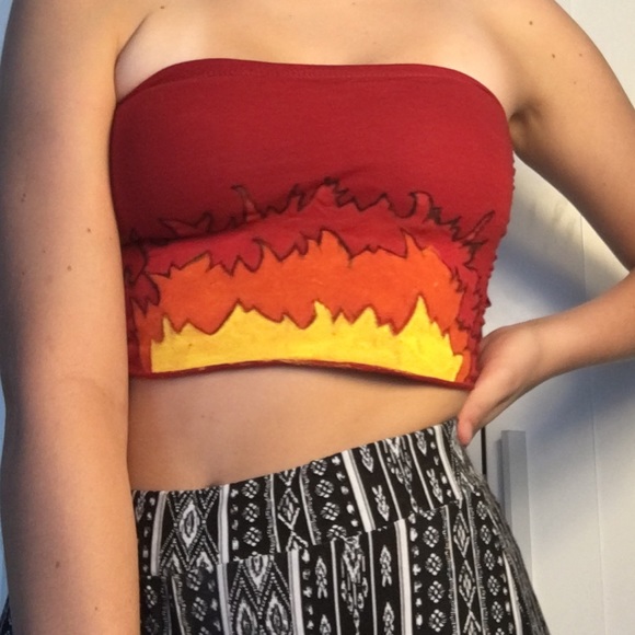 Handmade flame tube top - Picture 3 of 3